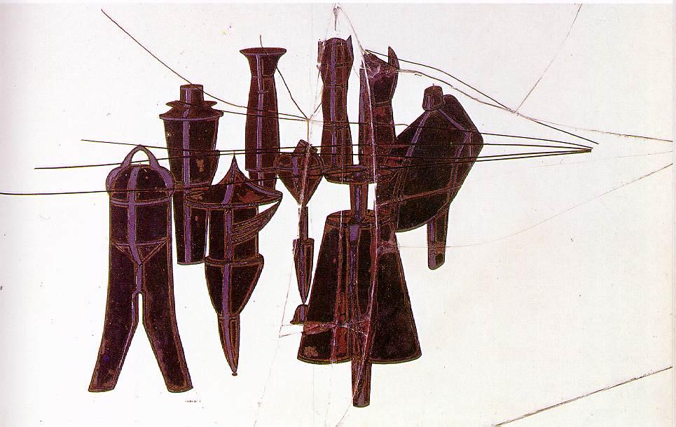 Wikioo.org - The Encyclopedia of Fine Arts - Painting, Artwork by Marcel Duchamp - Nine malice moulds