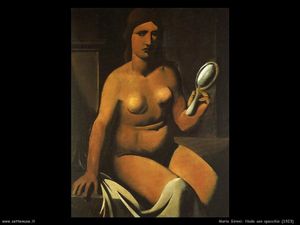 Mario Sironi - Nude with mirror