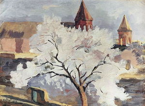 Martiros Saryan - Apricot tree in blossom