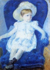 Mary Stevenson Cassatt - Elsie in a Blue Chair