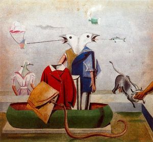 Max Ernst - Birds also Birds, Fish Snake and Scarecrow