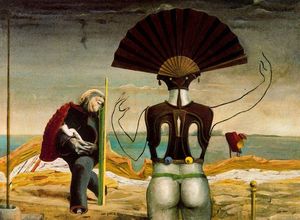 Max Ernst - Woman, Old Man and Flower Femme