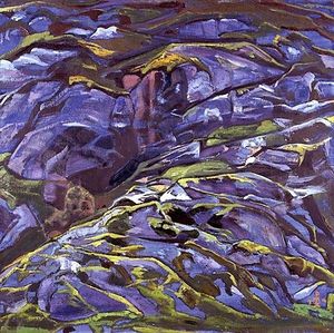 Nicholas Roerich - Karelian landscape. Tulola rocks.
