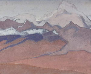 Nicholas Roerich - On the way to Shekar Dzong