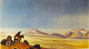 Nicholas Roerich - Mongolian horseman