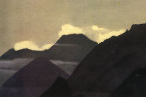 Nicholas Roerich - Kuluta. Mountains before the sunset.
