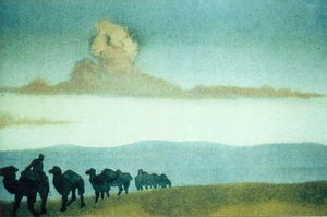 Nicholas Roerich - Chahar (Caravan in the desert)