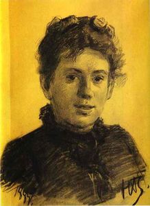 Nikolai Ge - Portrait of Tatyana Tolstaya, Leo Tolstoy-s Daughter