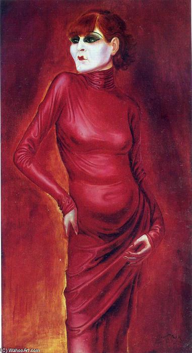 WikiOO.org - Encyclopedia of Fine Arts - Maalaus, taideteos Otto Dix - The Dancer Anita Berber
