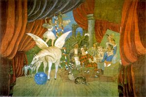 Pablo Picasso - Curtain for the ballet --Parade--