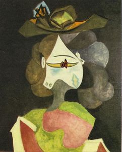 Pablo Picasso - A hat with flowers