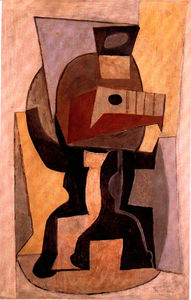 Pablo Picasso - Guitar on pedestal