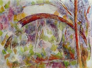 Paul Cezanne - River at the bridge of the three sources