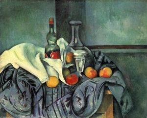 Paul Cezanne - Still life, peppermint bottle