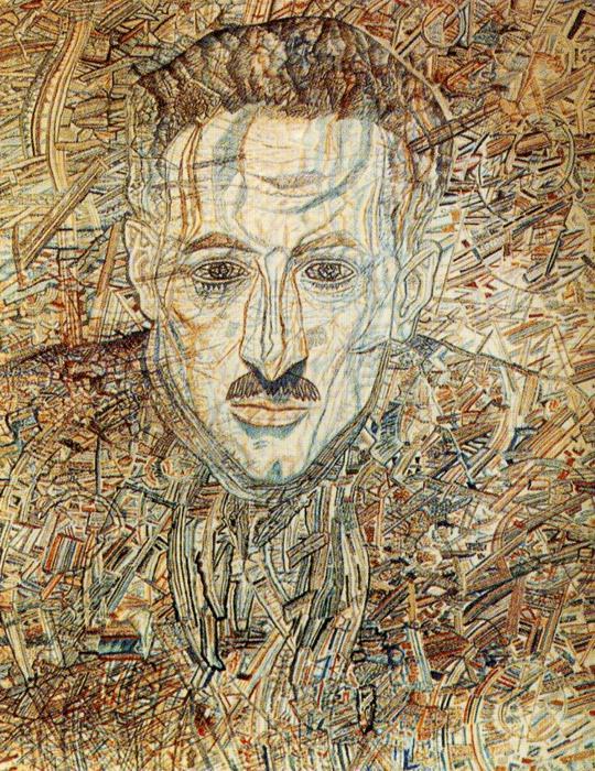WikiOO.org - Enciclopédia das Belas Artes - Pintura, Arte por Pavel Filonov - Portrait of Nikolay Glebov-Putilovsky