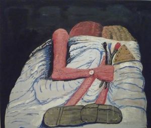 Philip Guston - Couple in bed