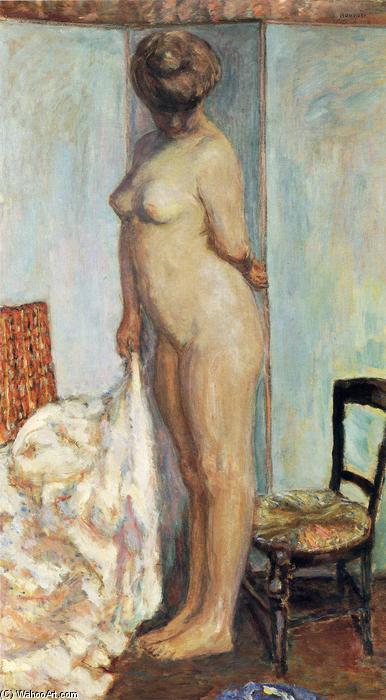 Wikioo.org - The Encyclopedia of Fine Arts - Painting, Artwork by Pierre Bonnard - Tall Nude (also known as Woman Nude Standing)