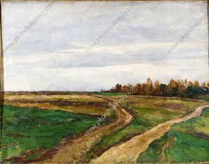 Pyotr Konchalovsky - Landscape. A field.