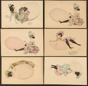 Raphael Kirchner - Girls and Eggs
