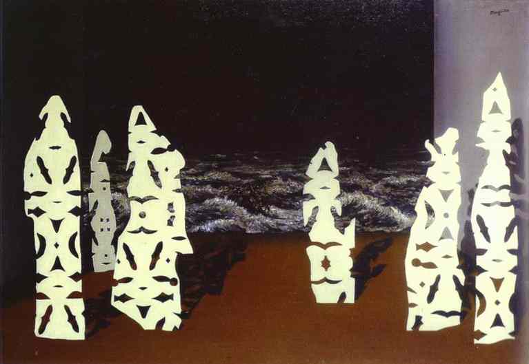 WikiOO.org - Εγκυκλοπαίδεια Καλών Τεχνών - Ζωγραφική, έργα τέχνης Rene Magritte - The finery of the storm