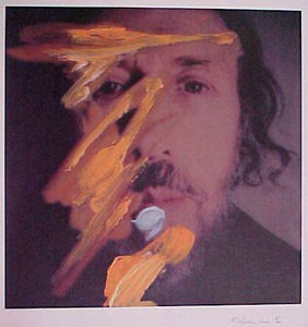 Self-portrait with yellow
