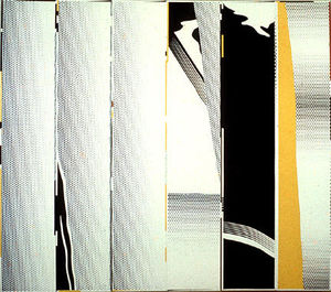 Roy Lichtenstein - Mirror six panels -1