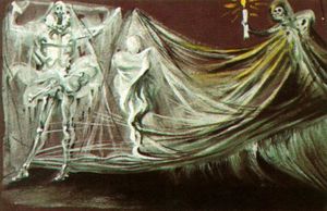 Salvador Dali - Design for the Death Scene in -Don Juan Tenorio-