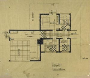 Theo Van Doesburg - Project of house-studio