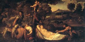 Tiziano Vecellio (Titian) - Jupiter and Anthiope (Pardo Venus)