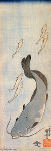 Utagawa Kuniyoshi - Catfish