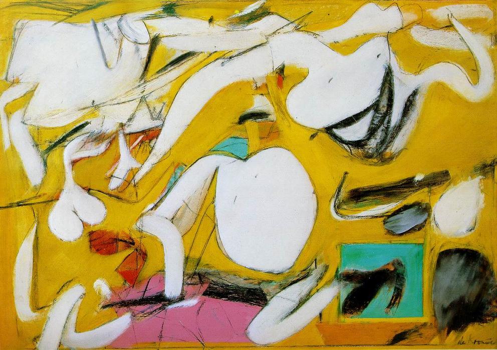 Wikioo.org - The Encyclopedia of Fine Arts - Painting, Artwork by Willem De Kooning - Fire Island