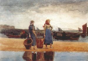 Winslow Homer - Two Girls on the Beach, Tynemouth