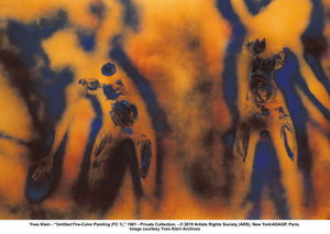 Yves Klein - Fire Painting