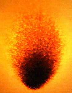 Yves Klein - Fire Painting F31