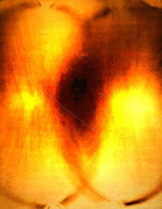 Yves Klein - Fire Painting F36