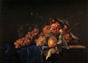 Still-Life with Fruit and a Crystal Vase