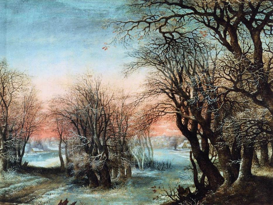 Wikioo.org - The Encyclopedia of Fine Arts - Painting, Artwork by Denis Van Alsloot - Winter Landscape