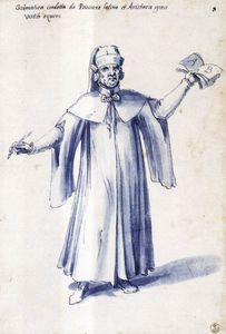 Costume of the allegorical figure ''Grammar''