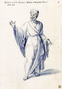 Costume of the allegorical figure ''Rhetoric''
