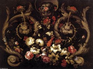 Grotesques with Flowers