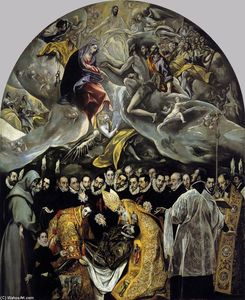 El Greco (Doménikos Theotokopoulos) - The Burial of the Count of Orgaz - (buy oil painting reproductions)