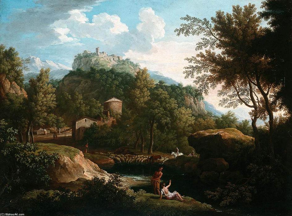 Wikioo.org - The Encyclopedia of Fine Arts - Painting, Artwork by Jacob De Heusch - Italian Landscape