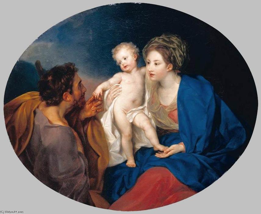 Wikioo.org - The Encyclopedia of Fine Arts - Painting, Artwork by Anton Von Maron - Madonna and Child with a Shepherd