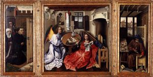 Robert Campin (Master Of Flemalle) - Mérode Altarpiece - (buy famous paintings)