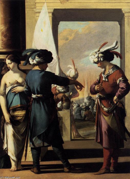 Wikioo.org - The Encyclopedia of Fine Arts - Painting, Artwork by Laurent De La Hire - Cyrus Announcing to Araspas that Panthea Has Obtained His Pardon