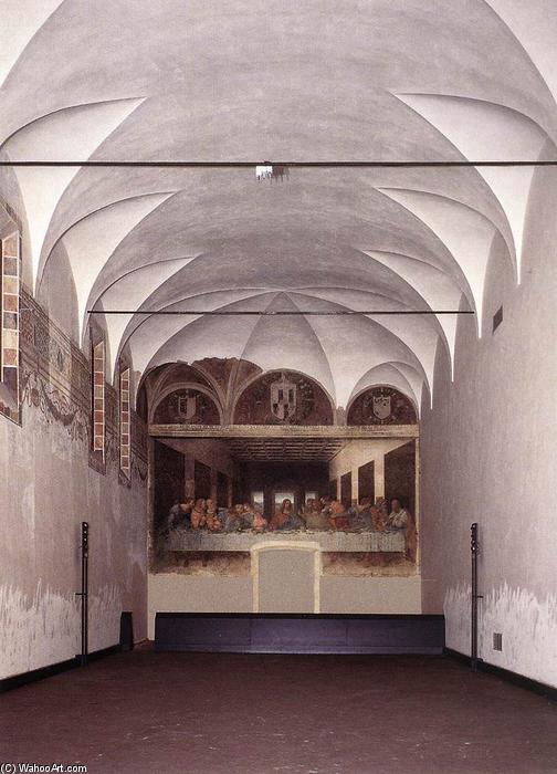 WikiOO.org – 美術百科全書 - 繪畫，作品 Leonardo Da Vinci - 的 饭厅  与  的  去年  晚饭  后  恢复