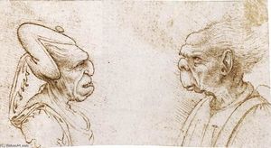 Two Grotesque Heads