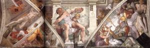 Michelangelo Buonarroti - Frescoes above the altar wall