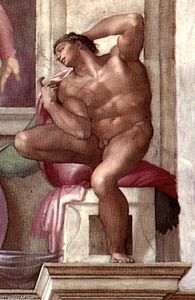 Michelangelo Buonarroti - Ignudo (40)