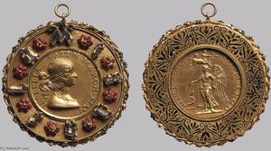 Giovanni Cristoforo Romano - Portrait Medal of Isabella d-Este